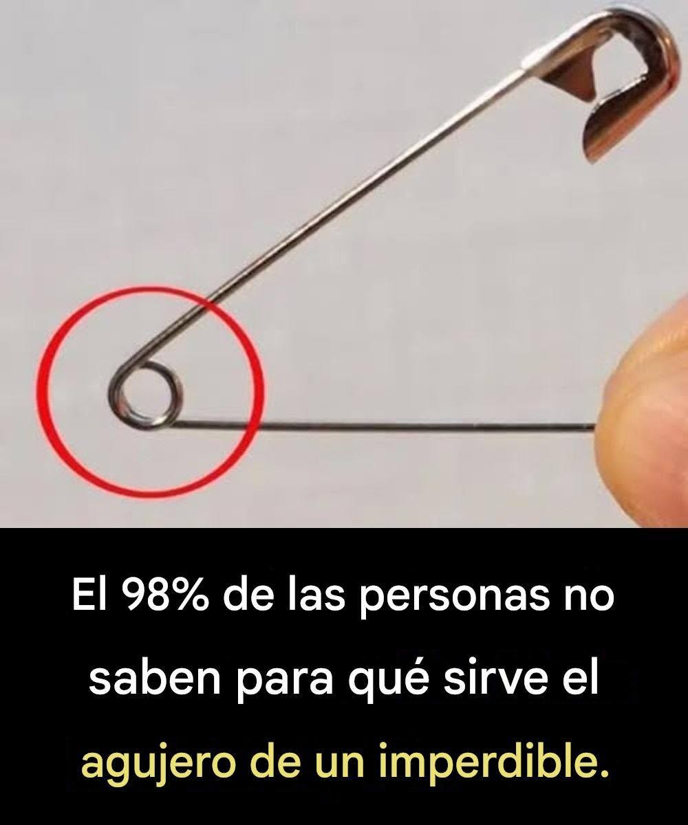 ¿Cuál es el propósito de ese pequeño agujero en un pasador de seguridad?