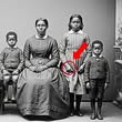 Esta era una foto familiar normal de 1872, pero echemos un vistazo más de cerca a la familia.