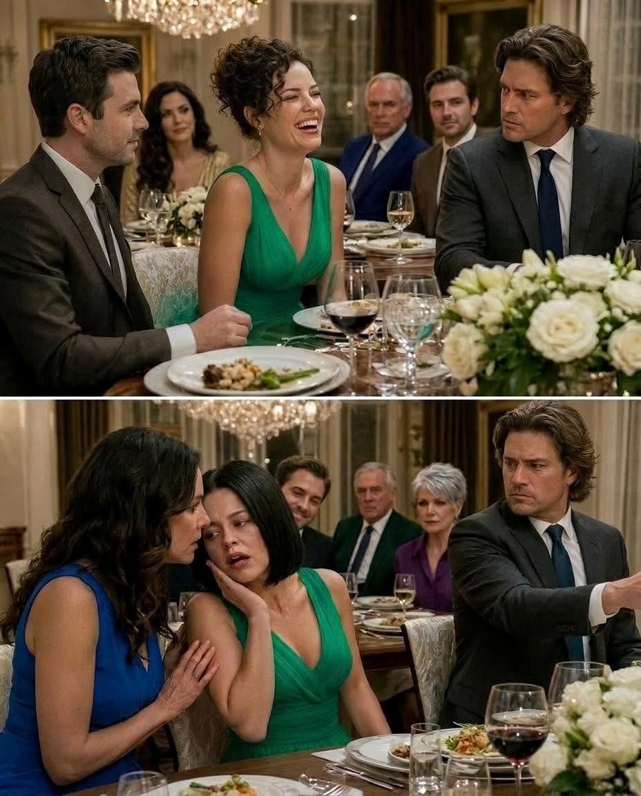Mi marido me saludó en la cena. No hay wa:rning, solo silencio. Un segundo me estaba riendo del chiste de mi cuñado... Al siguiente, mi cabeza se giró de lado. Nadie se movió. Entonces su madre se inclinó y susurró: "Me quedé... No seas yo."
