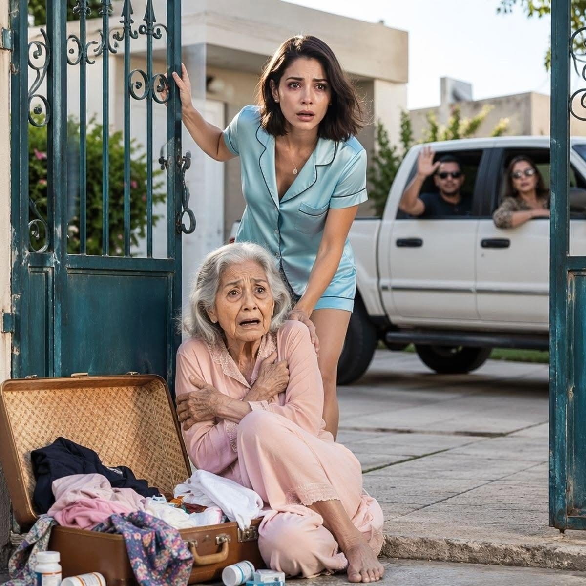 Le dejaron a su abuela con Alzheimer en la puerta y le dijeron “ahora te toca a ti
