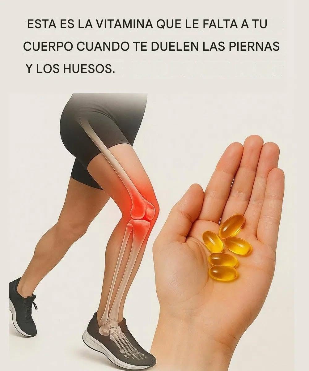 La vitamina que le falta al cuerpo cuando duelen las piernas y los huesos.