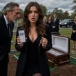 Junto a la tumba de mi madre, el encargado de la funeraria me entregó una llave y susurró: —El ataúd está vacío. No regreses a casa. Ve a la Bodega 16. Ahora. Entonces recibí un mensaje del número de mi madre muerta: Vuelve sola.