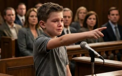 Mi esposo afirmó en el tribunal que yo había destruido su negocio, hasta que mi hijo pequeño susurró de repente: “La persona que te tendió la trampa está aquí”.