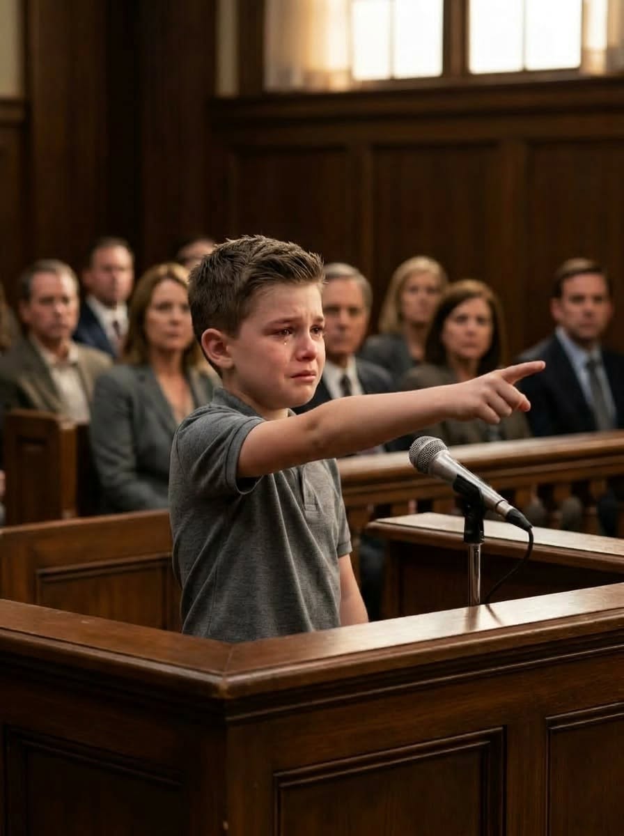 Mi esposo afirmó en el tribunal que yo había destruido su negocio, hasta que mi hijo pequeño susurró de repente: “La persona que te tendió la trampa está aquí”.