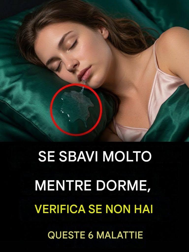 Se sbavi spesso durante il sonno, potrebbe essere un segnale d'allarme di questi 6 problemi di salute.