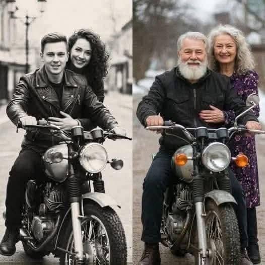 La misma motocicleta, el mismo lugar, 58 años después: una historia de amor que desafió el tiempo. Di que sí si quieres leer la historia completa…
