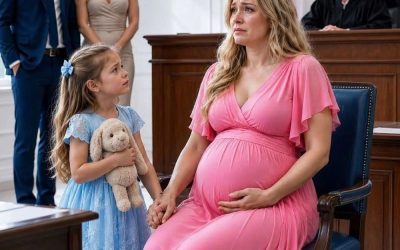 Con ocho meses de embarazo, le dijo a su marido lo que pensaba en el juzgado, hasta que una niña de seis años entró con un conejo de peluche y reveló su secreto.