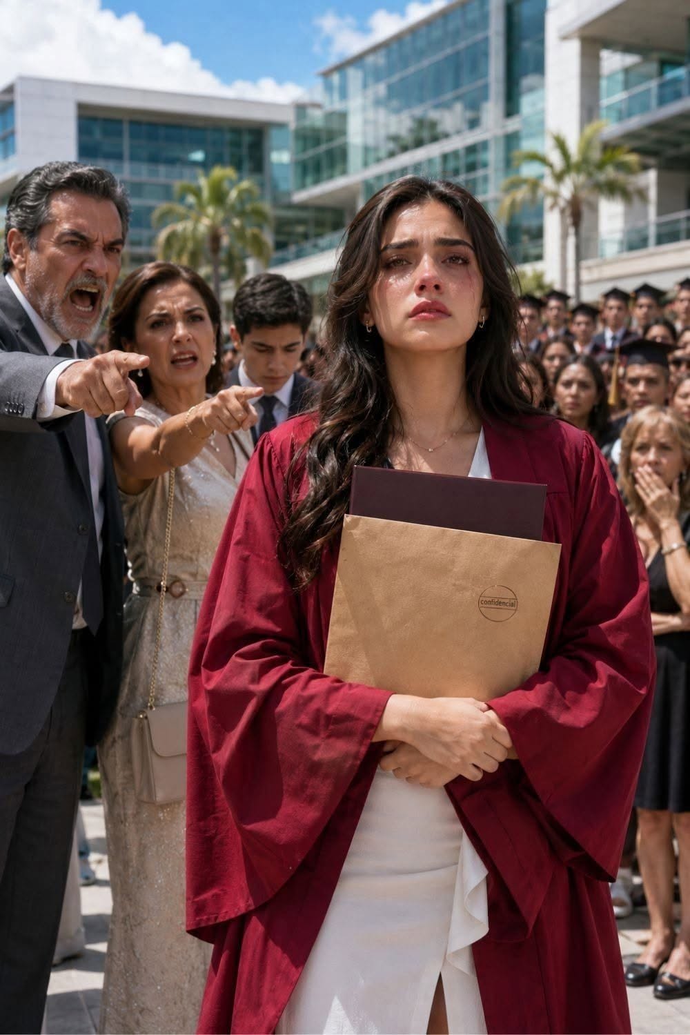 La abofetearon en plena graduación, pero el micrófono reveló la mentira que su familia escondió durante 4 años
