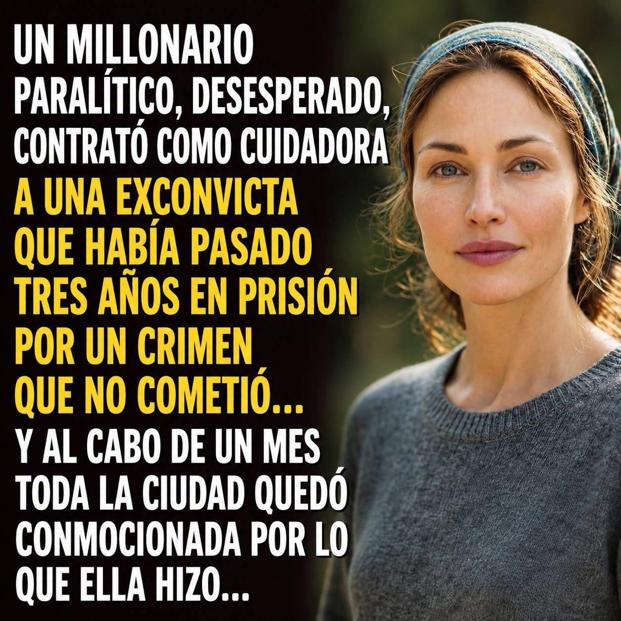 Un millonario paralizado contrato como cuidadora a una mujer con un pasado difícil, sin imaginar cómo cambiaría su vida en pocas semanas.