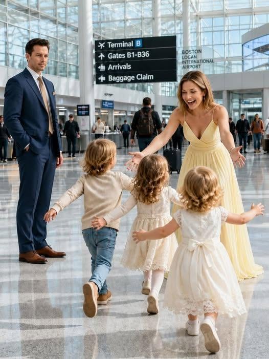 Me dijo que criara al niño yo sola; dieciocho meses después vio a tres pequeños en el aeropuerto Logan de Boston y se dio cuenta de lo que había perdido.