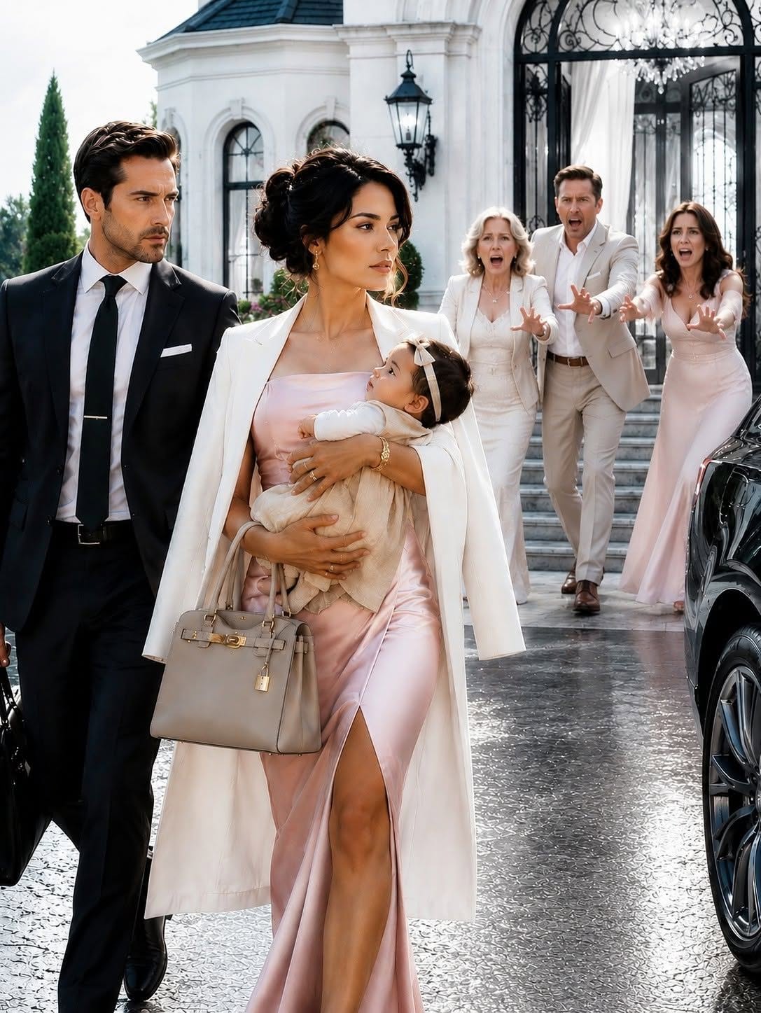 Apenas tres días después de traer a casa a mi hija recién nacida, mi esposo me encerró en la mansión que había comprado mucho antes de que él entrara en mi vida. Convencido de que la propiedad por fin era suya, cambió las claves de acceso, trajo a mi madre a Miami y sonrió con suficiencia como si acabara de ganar la lotería de la vida. No tenía ni idea de que, mientras él celebraba su victoria, yo estaba a punto de hacer una sola llamada telefónica, una que me arrebataría de inmediato lo único que él consideraba suyo para siempre.