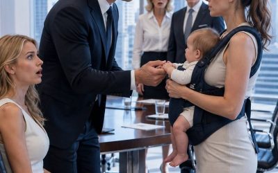 Entré a la audiencia de divorcio con mi hija de cuatro meses dormida en brazos, justo cuando mi esposo millonario estaba a punto de firmar un documento que me excluía de su vida. Todos me miraron como si fuera una vergüenza… hasta que la bebé abrió los ojos. Entonces Santiago dejó la pluma. Mi padre no se sorprendió. Simplemente murmuró: «Te dije que no la trajeras».